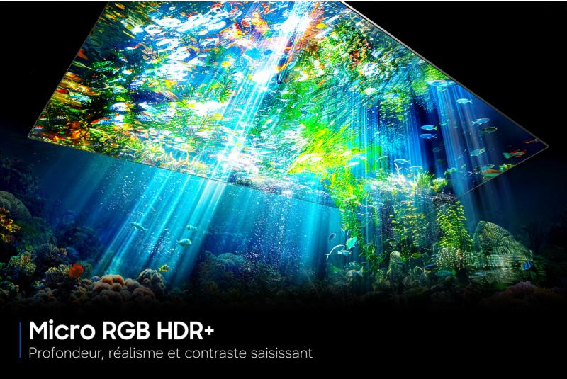 Qualité image Micro RGB HDR Plus Samsung