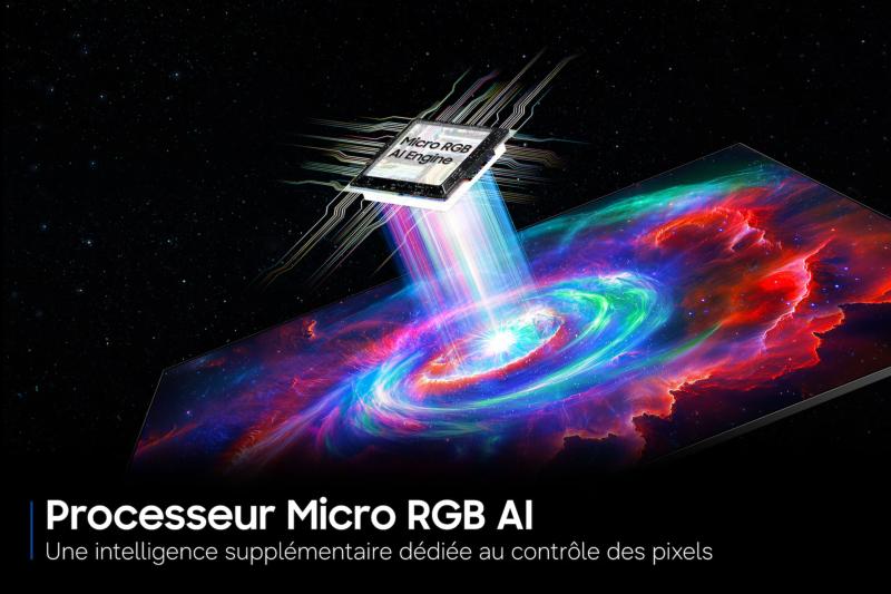 Samsung Vision AI sur téléviseur Micro RGB Samsung