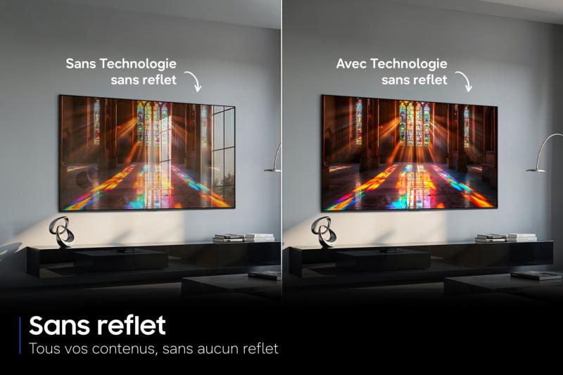 Écran Samsung OLED S92H 4K sans reflet