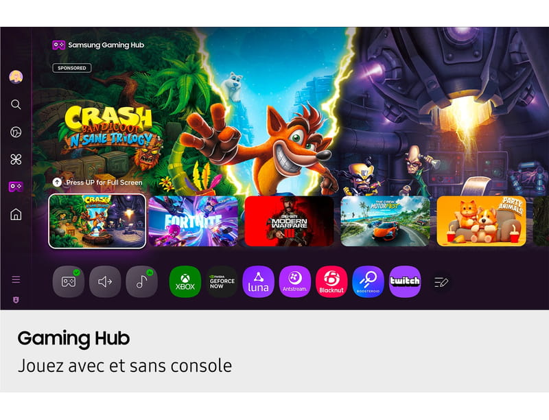 Samsung TU43U7025F - Fonctions gaming
