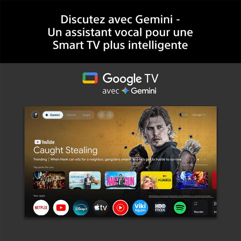 Google TV et design du téléviseur Sony BRAVIA 6 K-65A65
