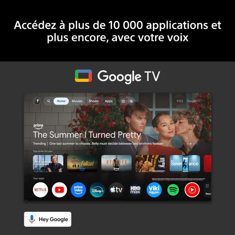 Google TV sur le Sony BRAVIA 2 II