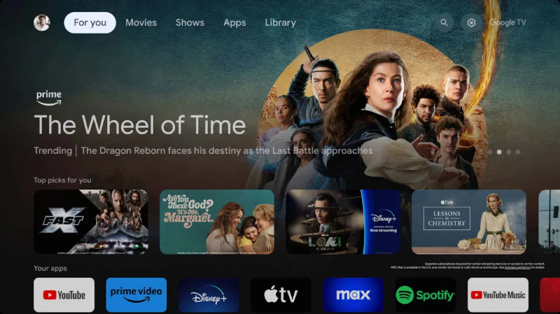 Système sonore ONKYO 2.1 et Google TV du TCL 85C6K Pro