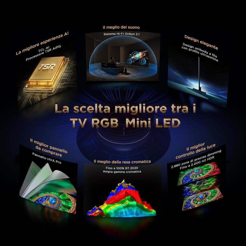 Téléviseur TCL 98RM7L RGB Mini LED