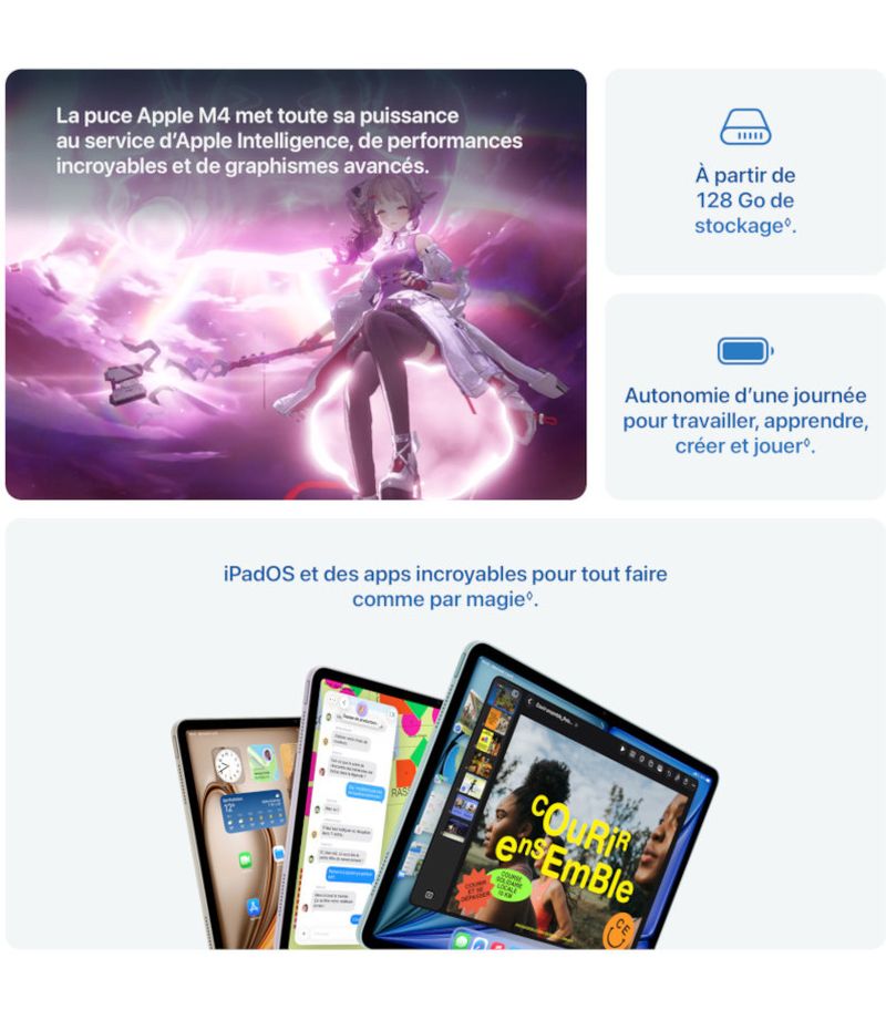 Puce Apple M4 pour iPad Air 13 pouces