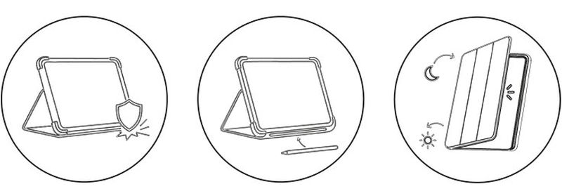 Étui tablette INOVU CRI10.9 pour iPad
