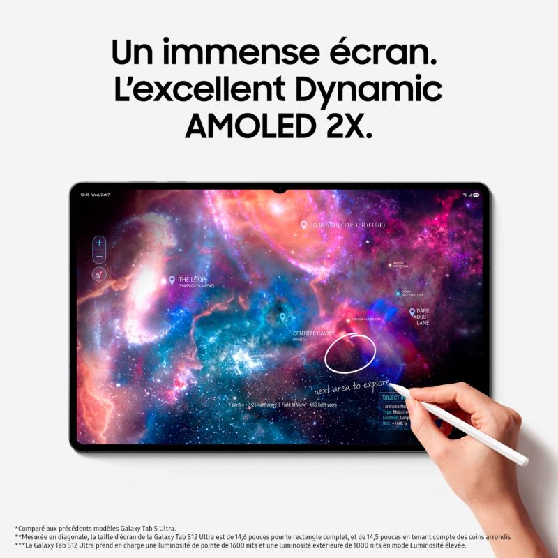 Grand écran Dynamic AMOLED 2X et performances de la Samsung Galaxy Tab S12 Ultra