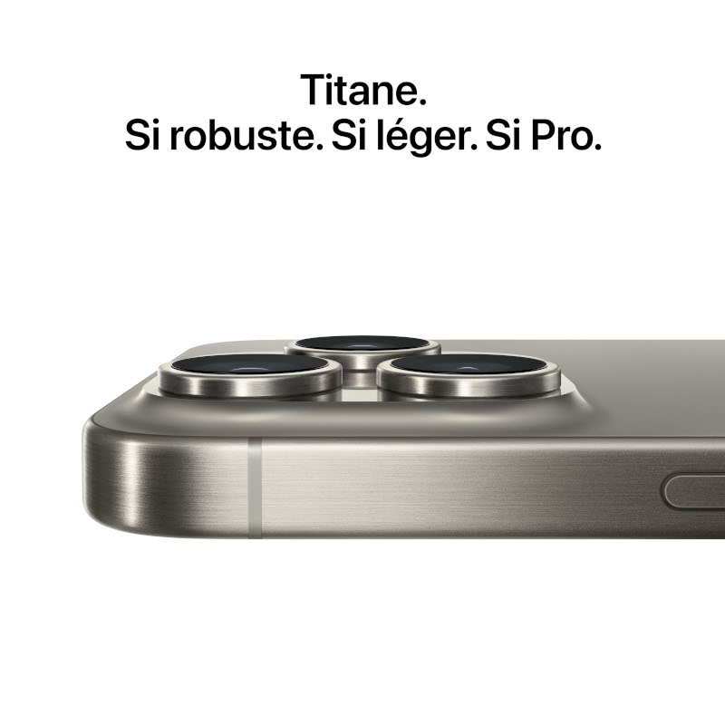 Apple iPhone 15 Pro (Titane naturel) - 256 Go - Smartphone Apple sur