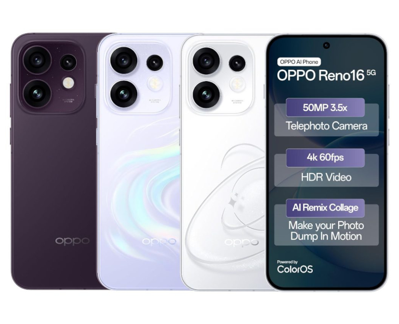 Smartphone OPPO Reno16 5G Blanc Pop