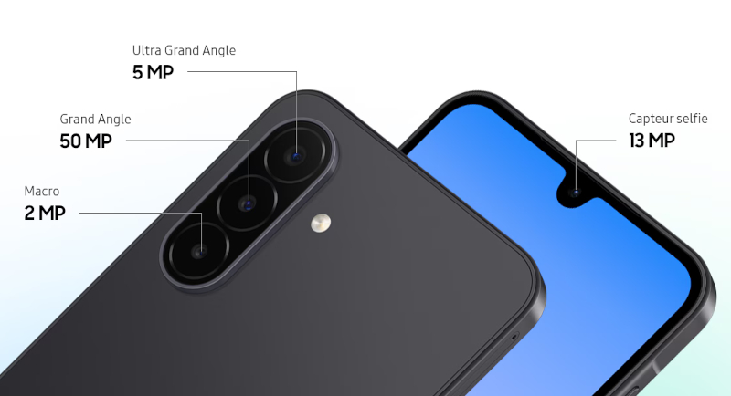 Triple appareil photo 50 MP du Samsung Galaxy A18 4G