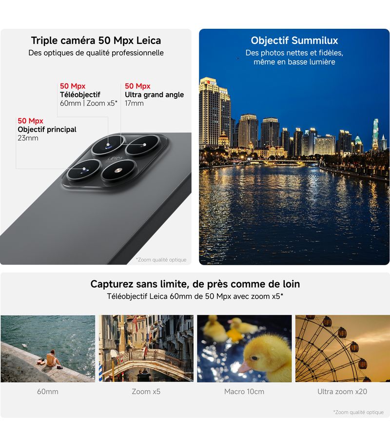 Module photo Leica du Xiaomi 17