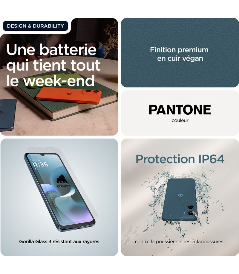 Batterie longue durée du Moto G06