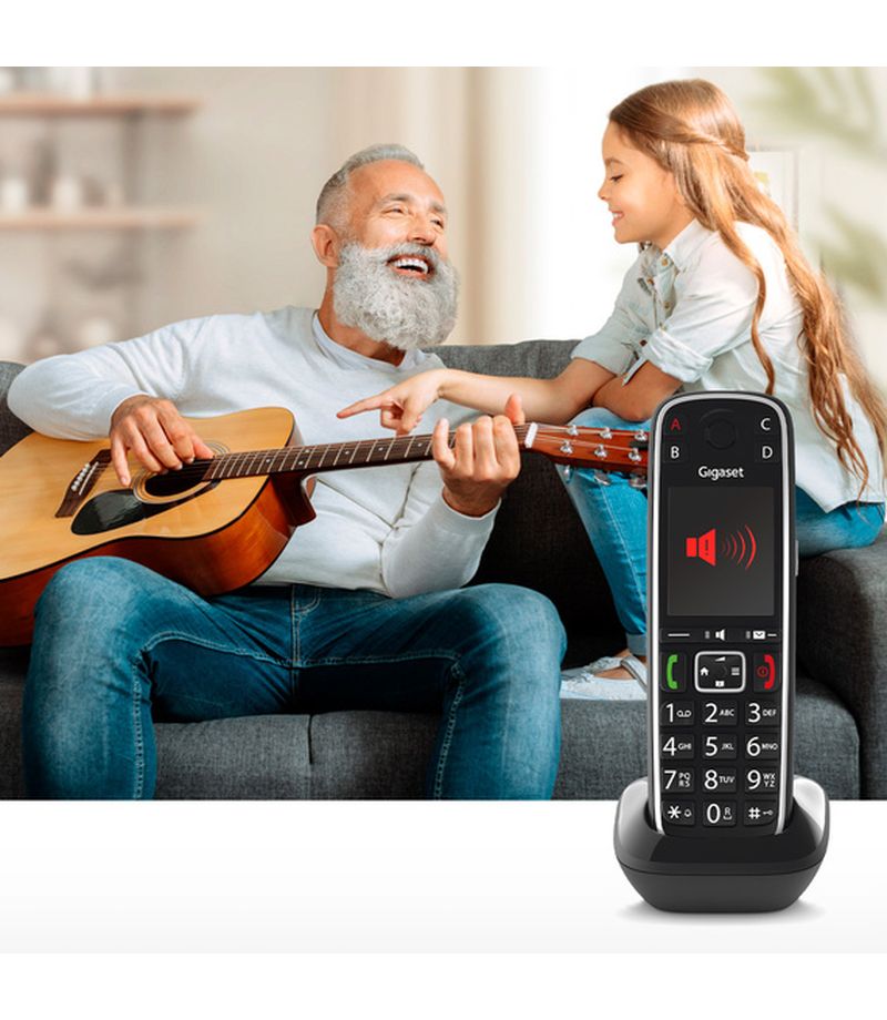 Grand écran couleur du téléphone Gigaset E720A