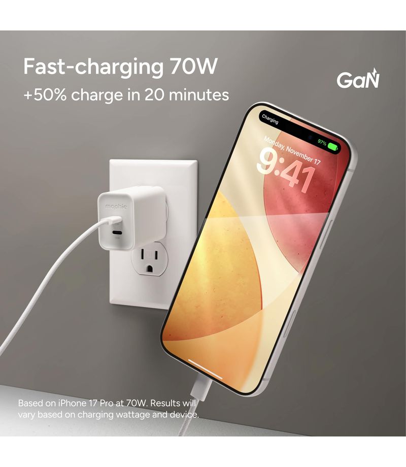 Chargeur mural Mophie Speedport 45 USB-C GaN 45 W