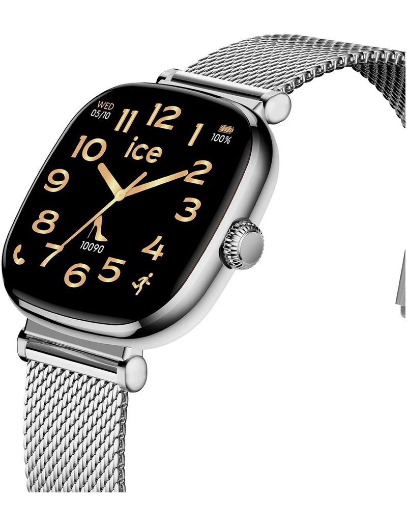 Montre connectée ICE smart SQ 2.0 Silver Milanese