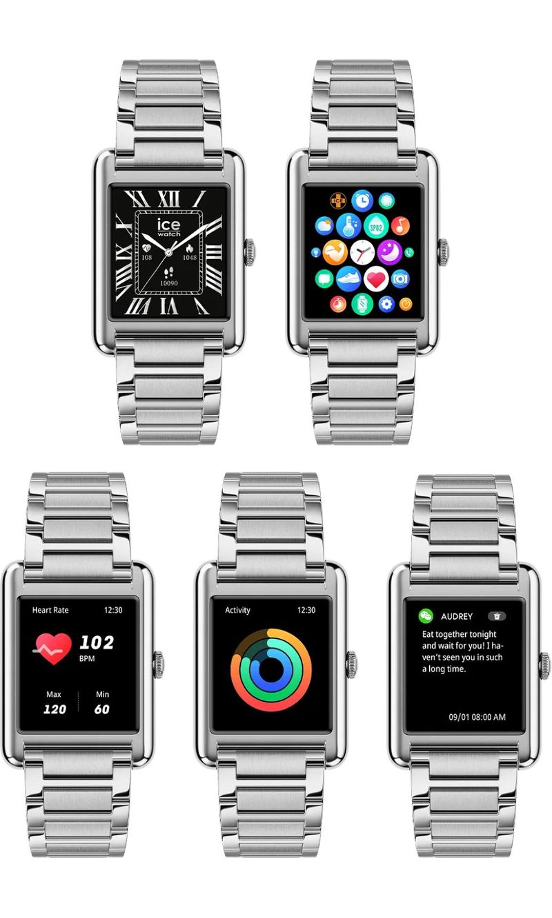 ICE smart TKS 2.0 Silver avec bracelet acier inoxydable