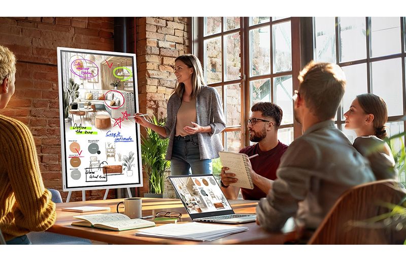 Écran dynamique tactile Samsung Flip 5 WMFX 55″