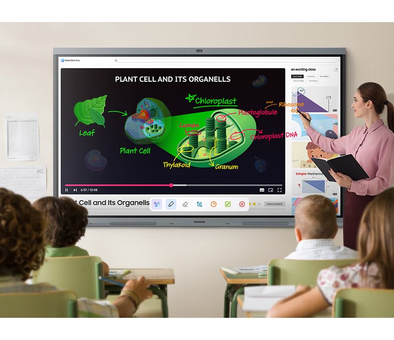 Affichage 4K UHD et écriture tactile du Samsung E-board WA86FX-P