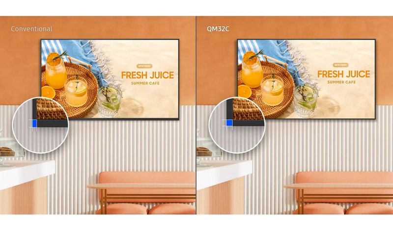 Design fin et affichage professionnel du Samsung QM32C