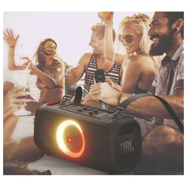 Enceinte portable JBL Partybox On-The-Go Essential, avec effets