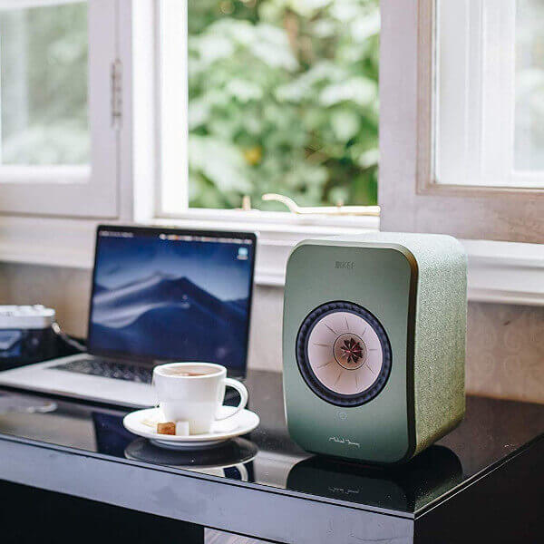 KEF Enceinte bibliothèque Enceinte sans fil LSX Wireless verte