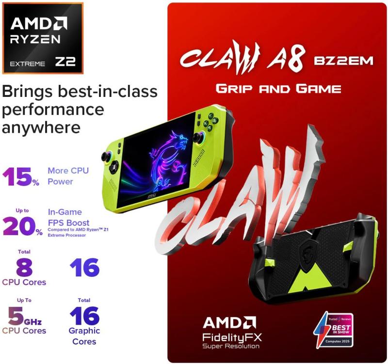 MSI Claw A8 BZ2EM-039FR