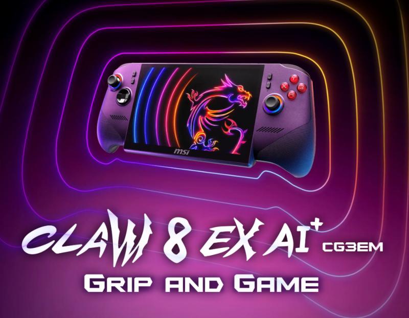 Console portable MSI Claw 8 EX AI+ CG3EM