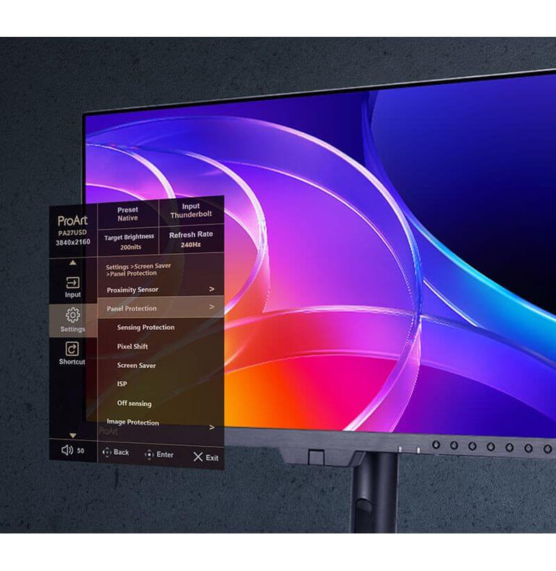 calibration écran Asus ProArt PA27USD avec sonde intégrée