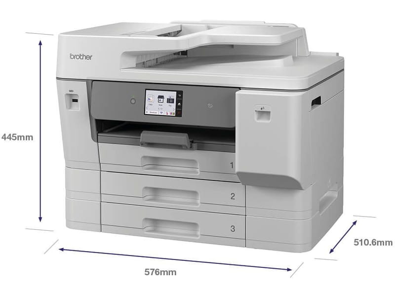 Trois bacs papier de la Brother MFC-J6977DW