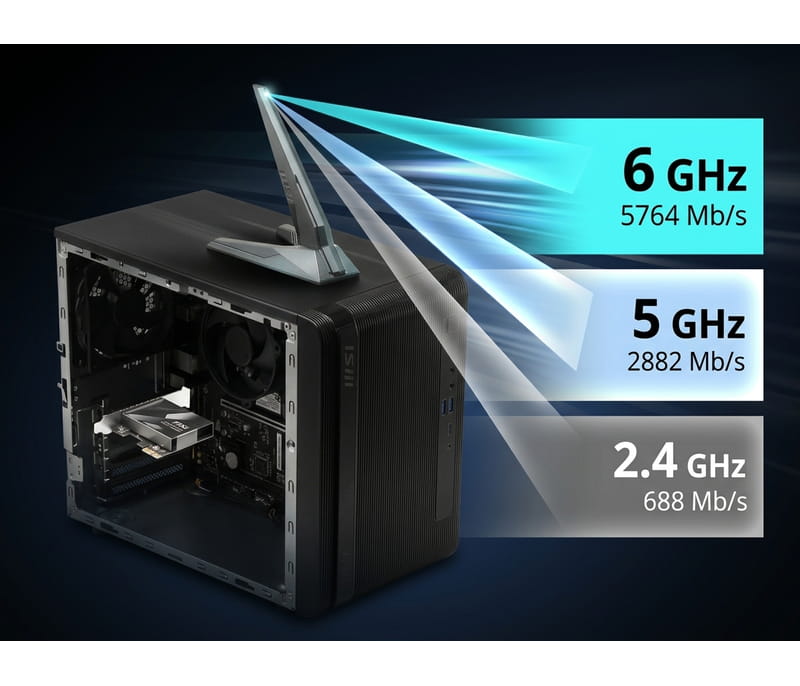 Carte réseau PCIe MSI GPBE94 HERALD BE9400