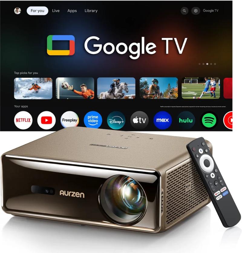 Google TV et profils utilisateurs sur le vidéoprojecteur Aurzen D1 MAX