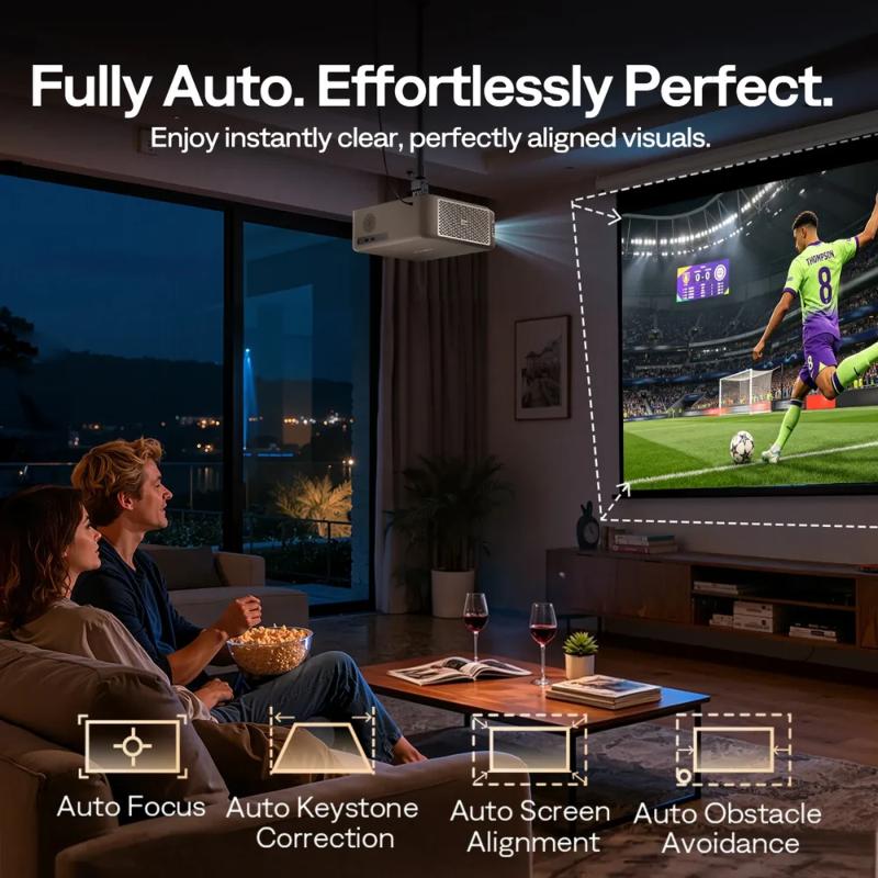 Système Dolby Audio 20 W du vidéoprojecteur Aurzen D1 MAX