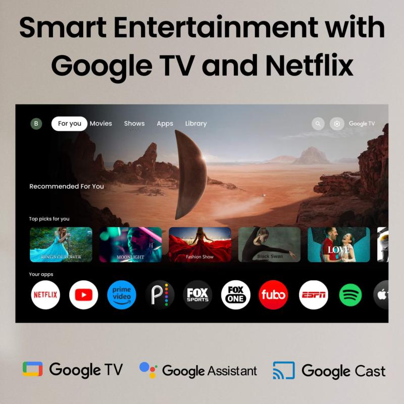 installation vidéoprojecteur BenQ Google TV connecté