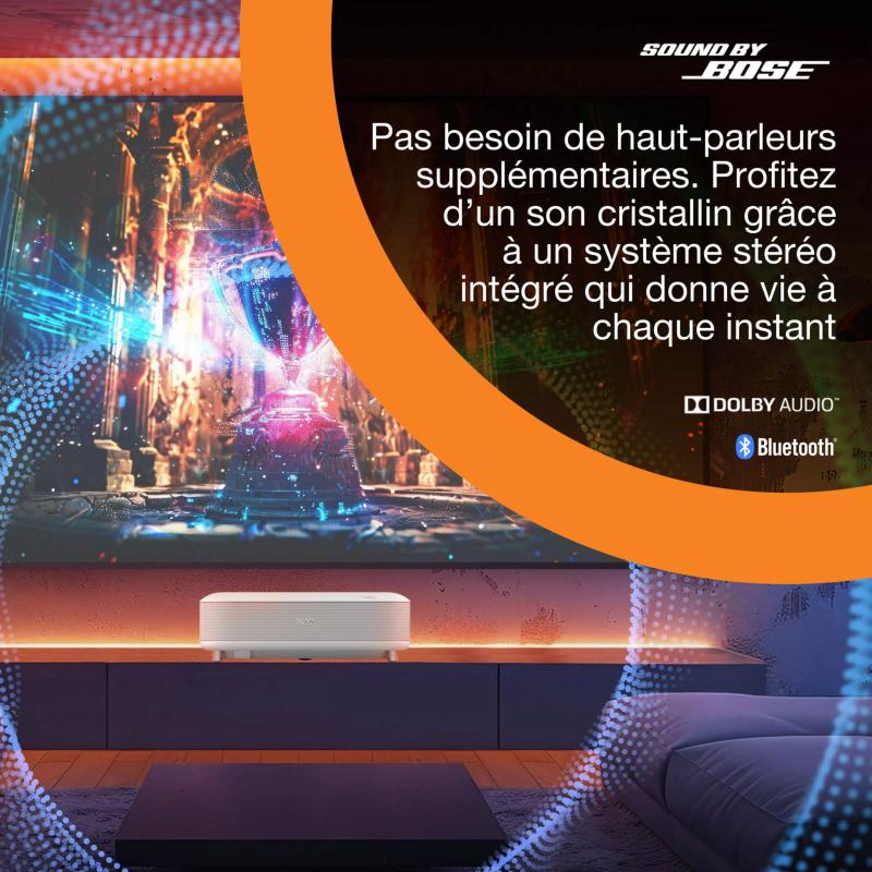 Système audio Bose intégré du Epson EH-LS670W