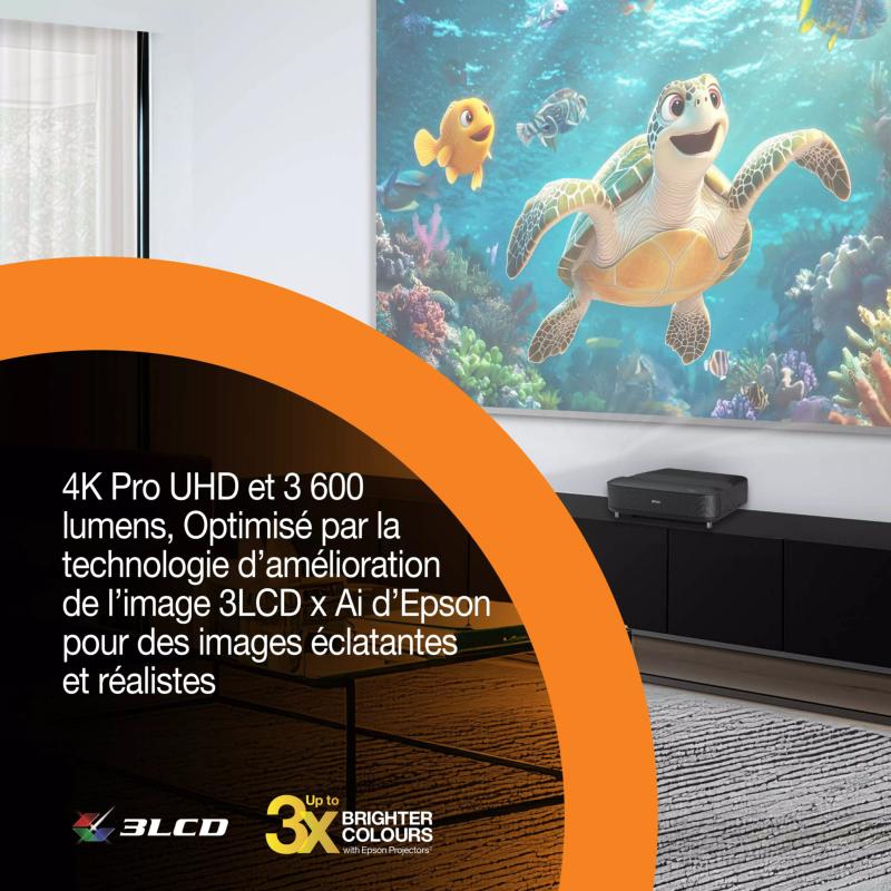 Projection 4K HDR du Epson EH-LS670W