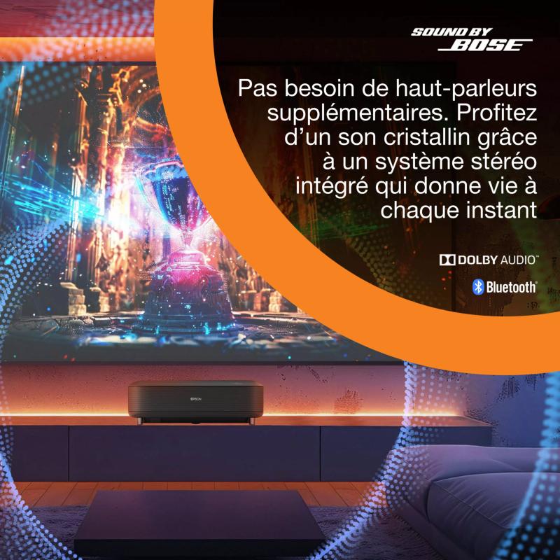 Système audio Bose intégré du Epson EH-LS670W