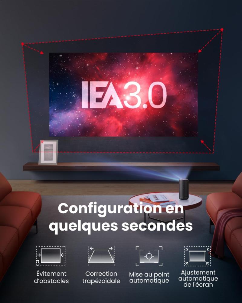 Projection Full HD du Nebula Capsule 3