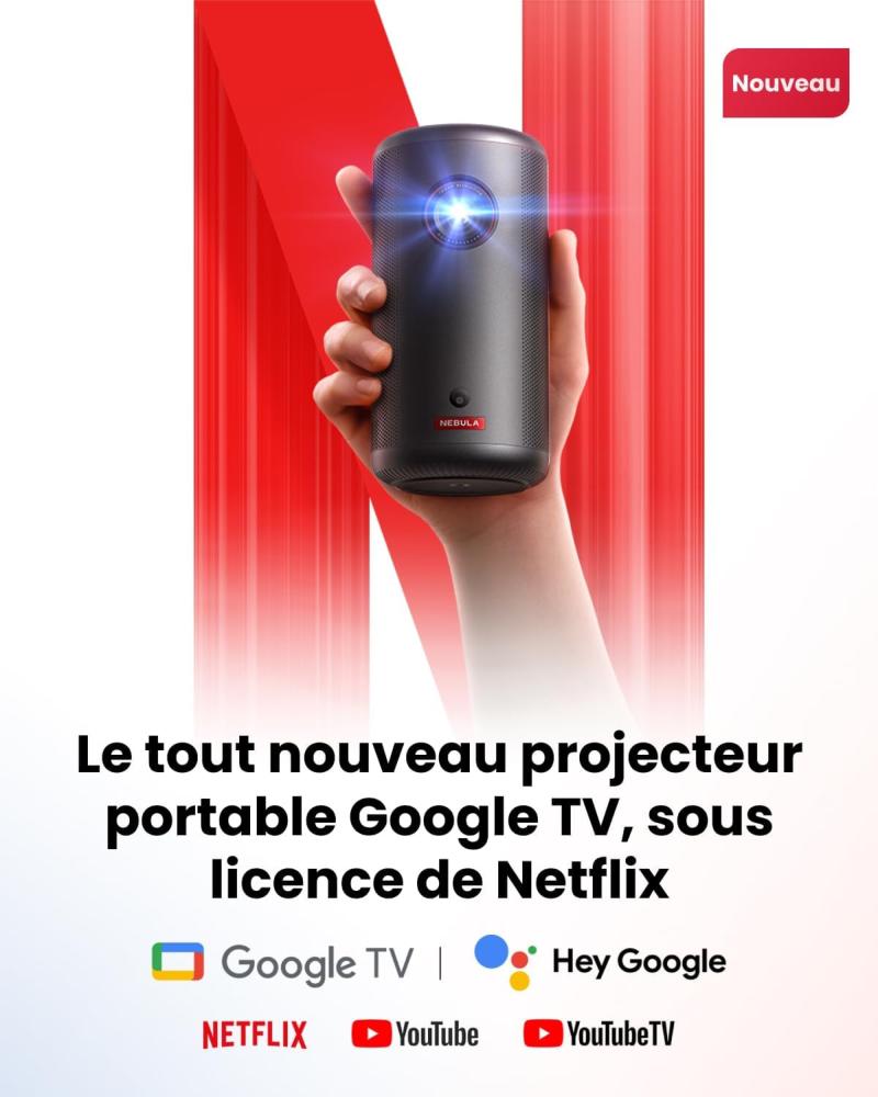 Nebula Capsule 3 avec Google TV intégré