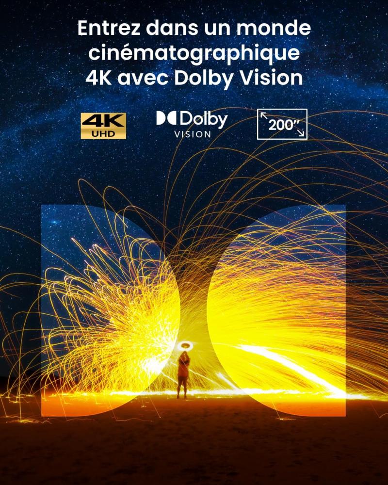 Projection 4K UHD du Nebula Cosmos 4K SE
