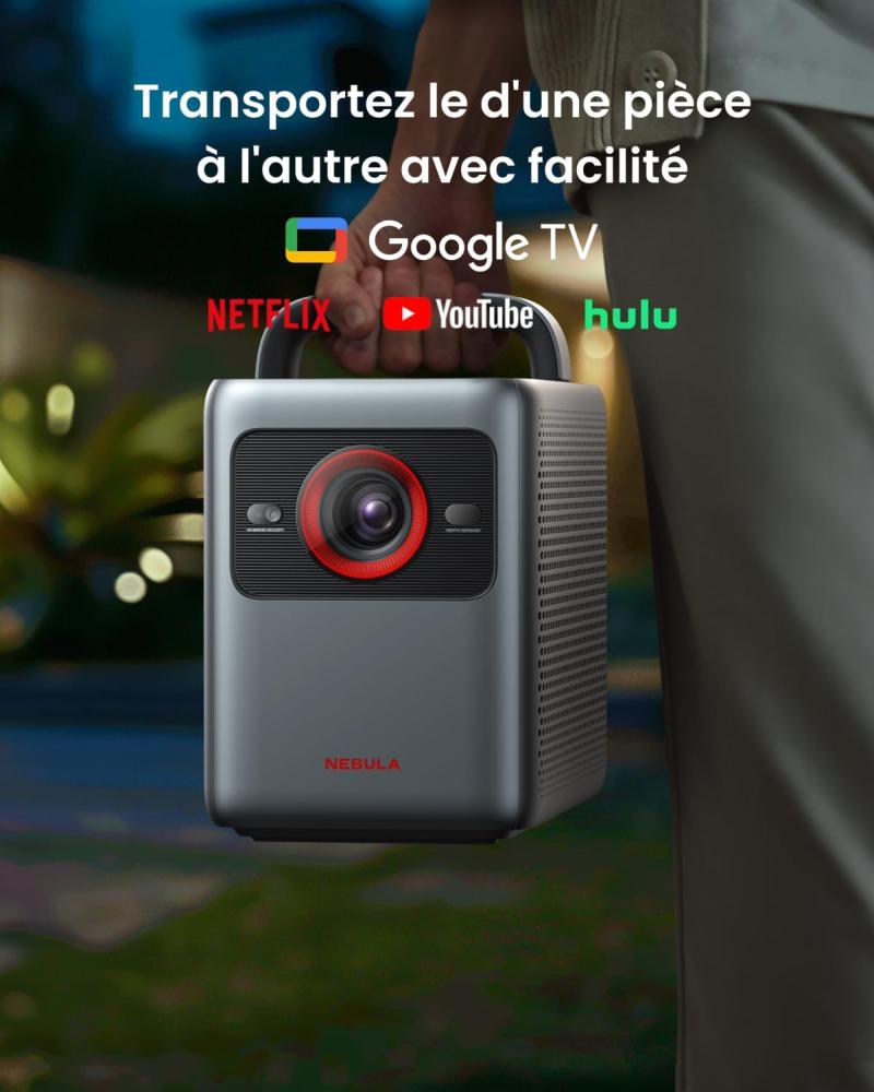 Interface Google TV du Nebula Cosmos 4K SE