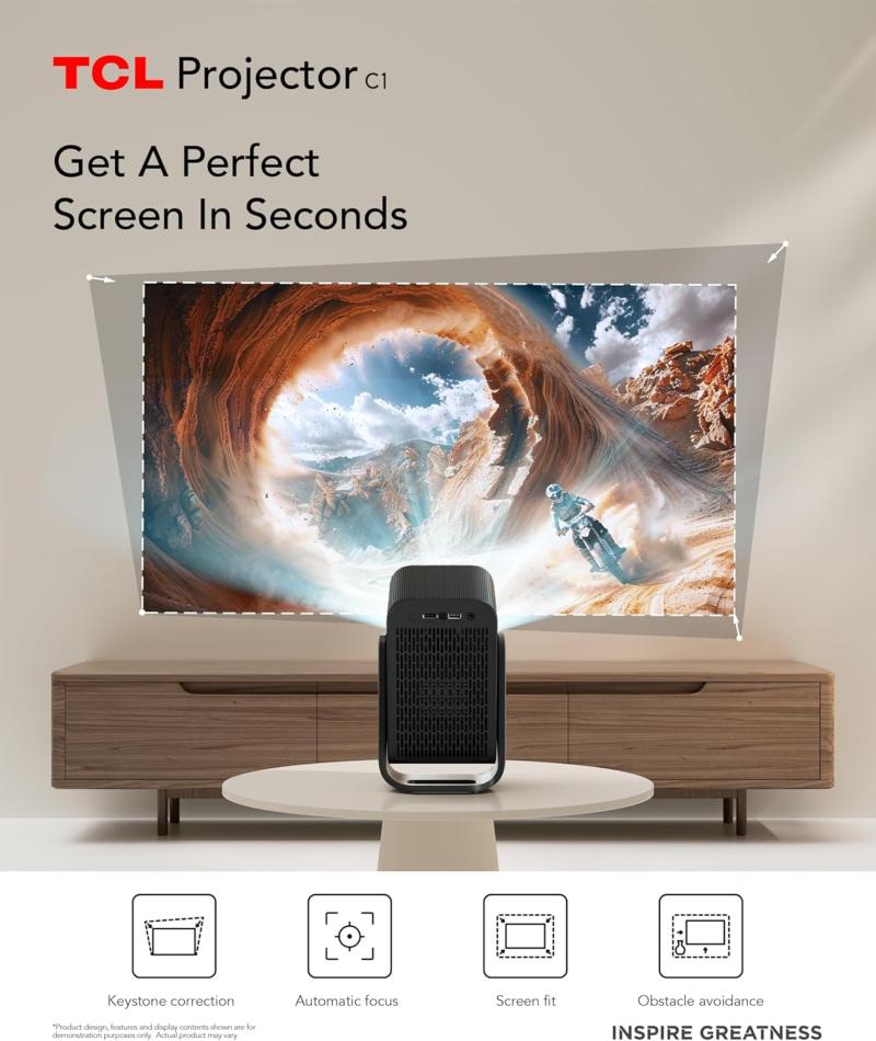 projection grand écran TCL C1 Full HD