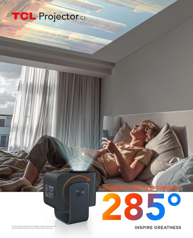 installation facile vidéoprojecteur TCL C1 autofocus