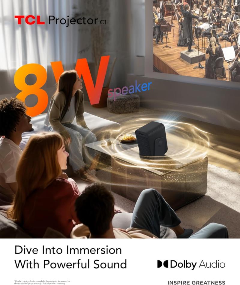 interface Google TV vidéoprojecteur TCL C1