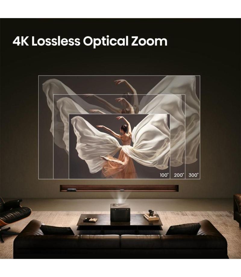 Projection 4K jusqu'à 300″ du vidéoprojecteur Hisense XR10