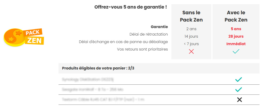 Pack Zen - Offrez-vous 5 ans de garantie