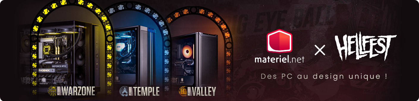 Materiel.net, partenaire officiel du Hellfest - Des PC exclusifs à découvrir !
