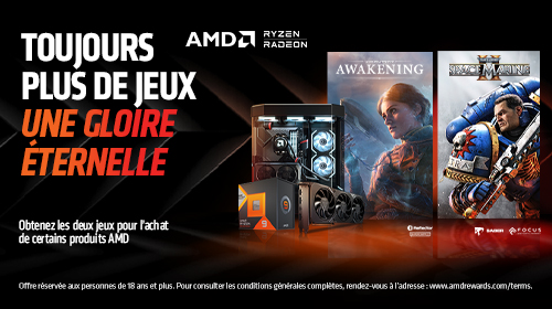 2 jeux offerts avec AMD jusqu'au 02/11