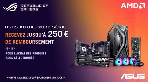 Jusqu'à 250€ remboursés par Asus jusqu'au 10/11