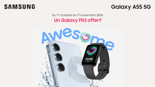 Un Galaxy Fit3 offert jusqu'au 17/11/2024