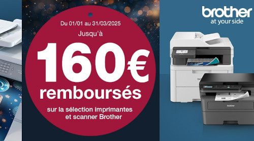 Jusqu'à 160€ remboursés jusqu'au 31/03/2025